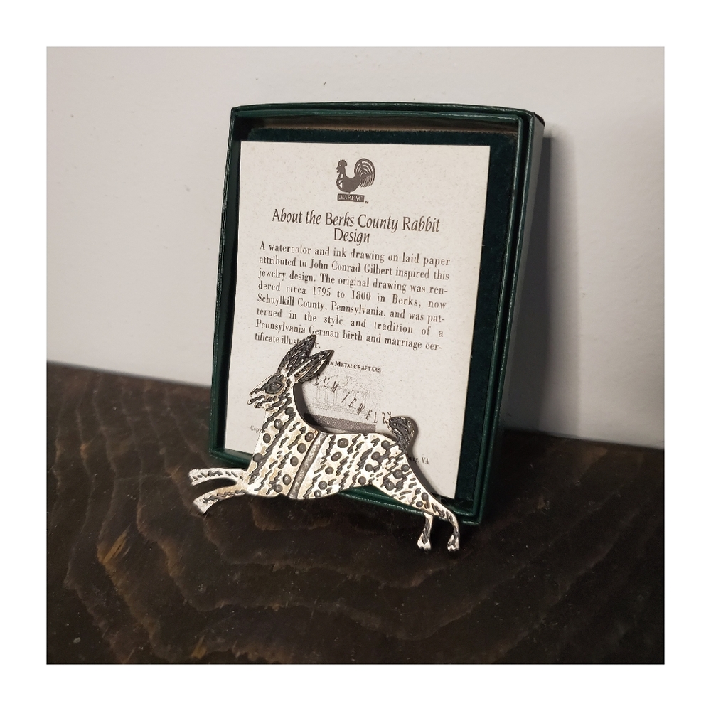 DONATING 11/7 Berks County Rabbit Pin with Box